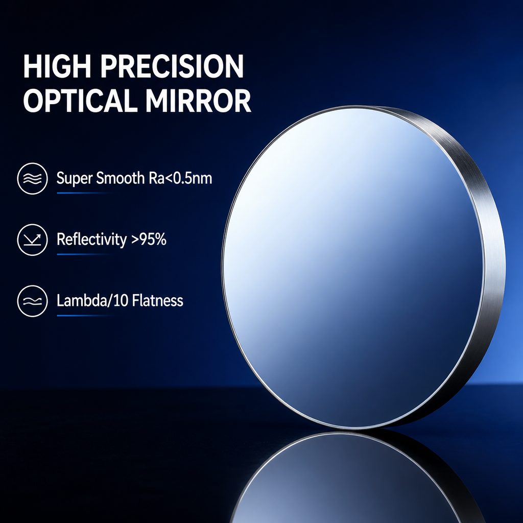 25x1 mm BK7 Flat Optical Mirror — image 1