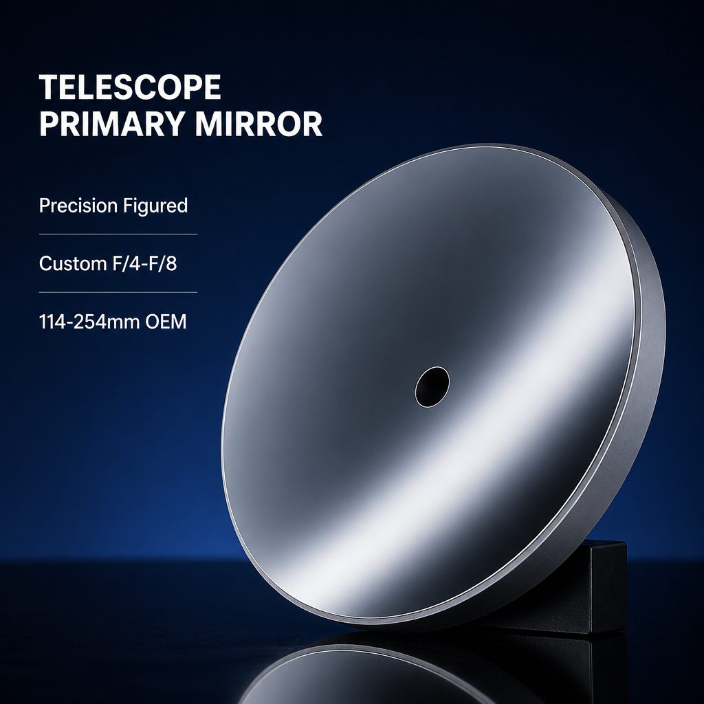 114x1 mm BK7 Parabolic Optical Mirror — image 1