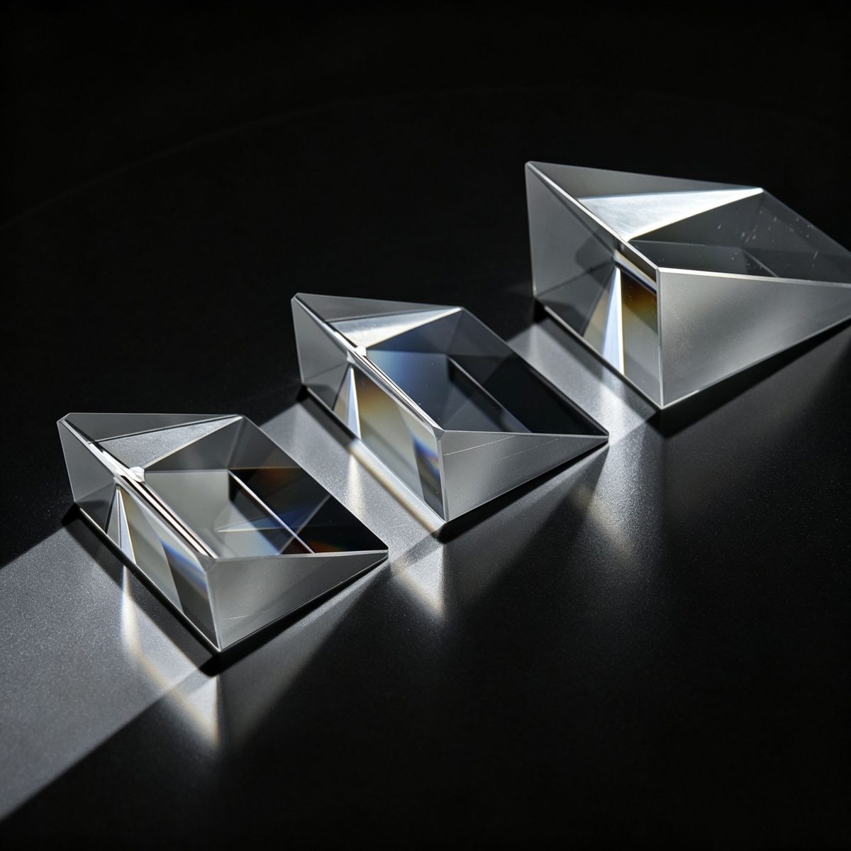 Custom Size BK7 Right-angle Optical Prism, AR Coated — image 1