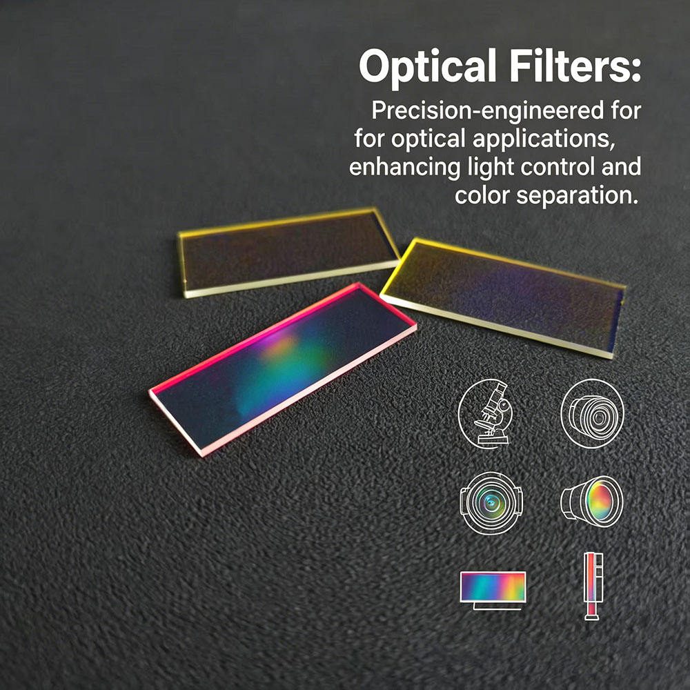 Custom Size BK7 Round Optical Filter, AR Coated — image 1