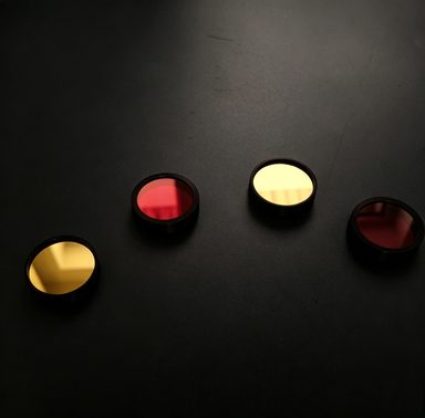 Custom Size BK7 Round Optical Filter, AR Coated — image 1