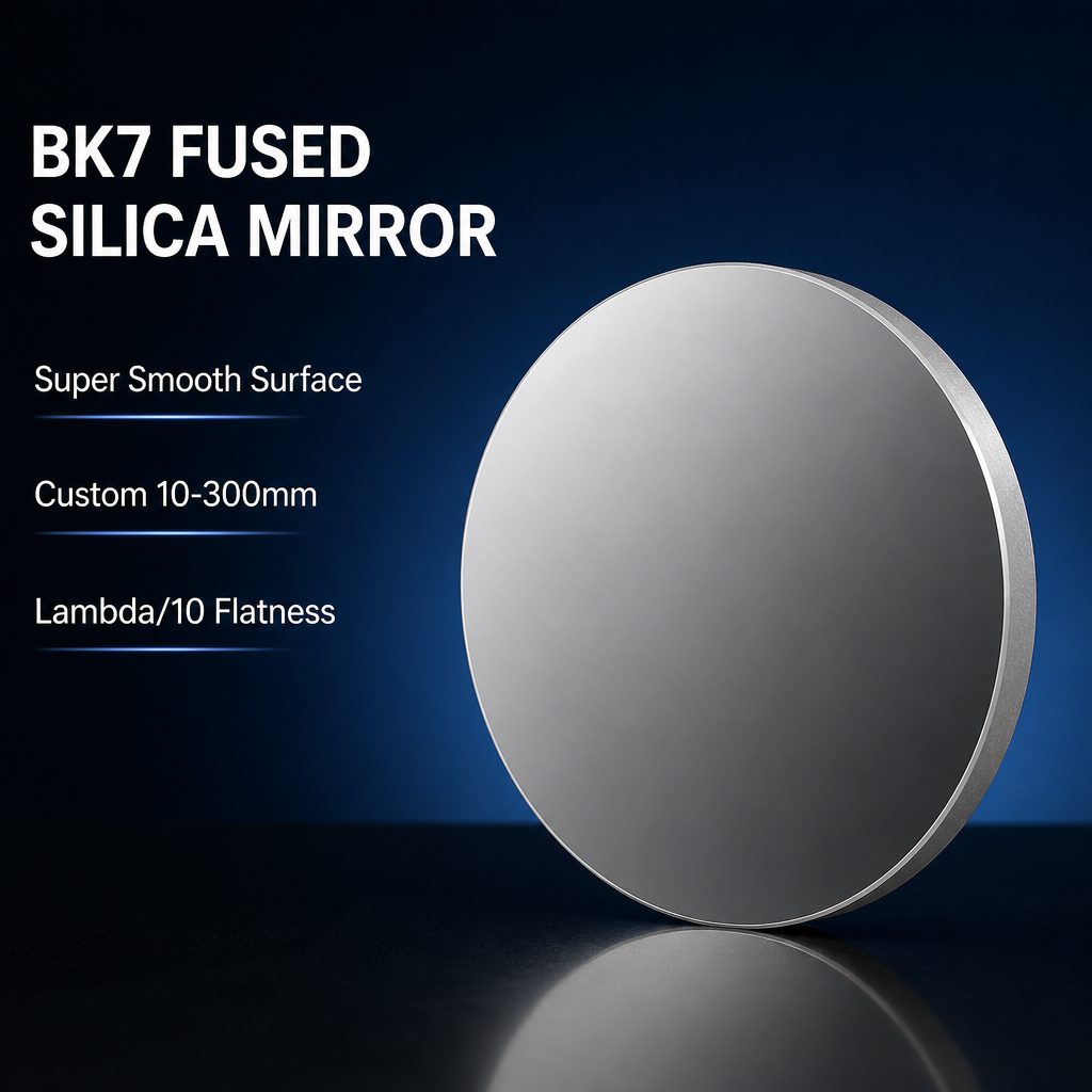 10x1 mm BK7 Round Optical Mirror — image 1