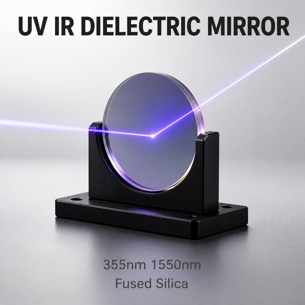 12.7x1 mm BK7 Round Optical Mirror — image 1