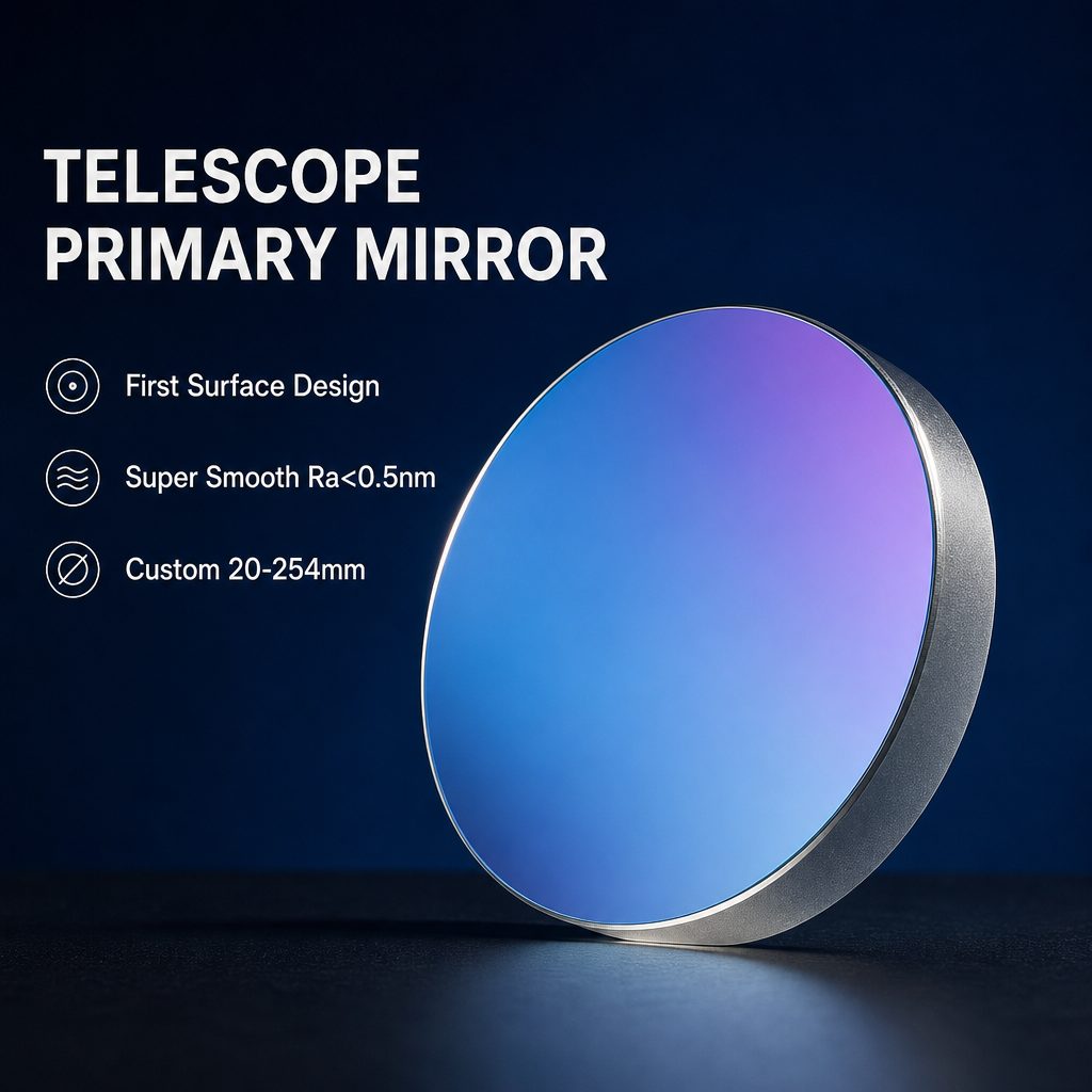 20x1 mm BK7 Round Optical Mirror — image 1