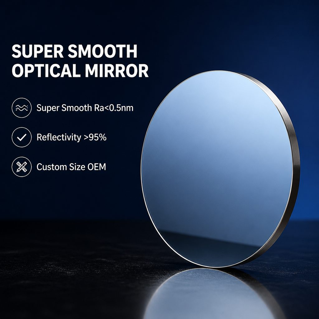 5x1 mm BK7 Round Optical Mirror — image 1