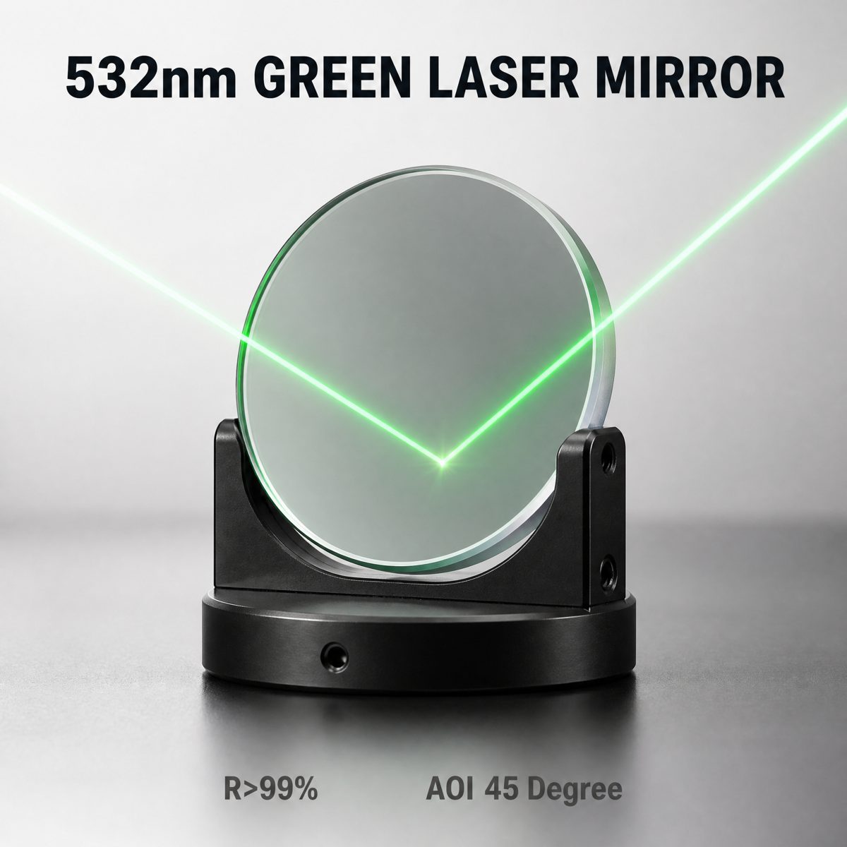 Custom Size BK7 Round Optical Mirror — image 1