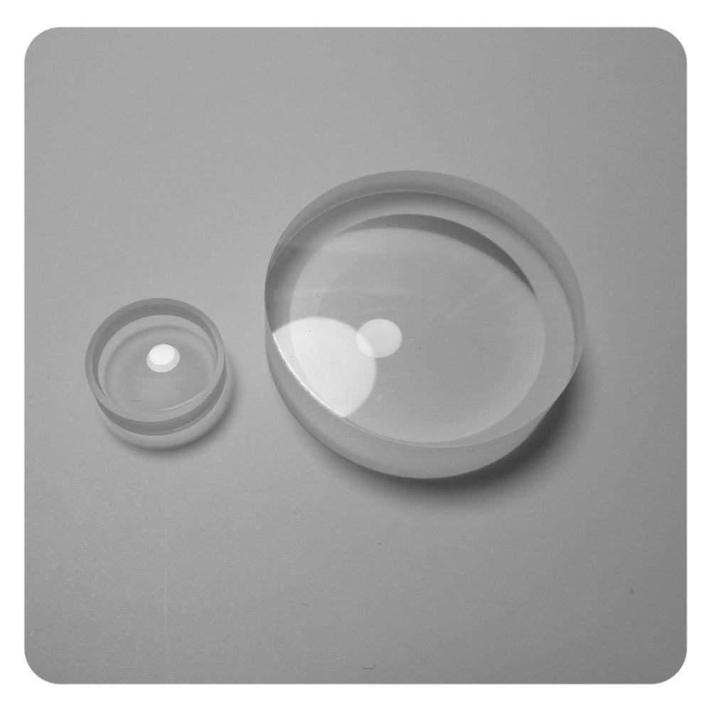 0.3x5 mm CaF2 Plano-convex Lens, AR Coated