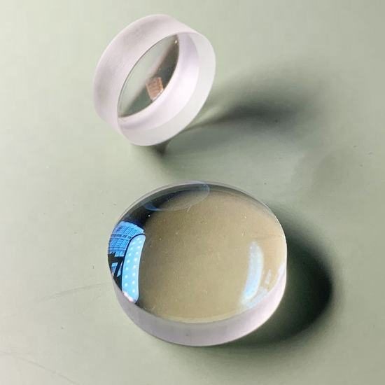 100 mm CaF2 Plano-convex Lens, AR Coated — image 1
