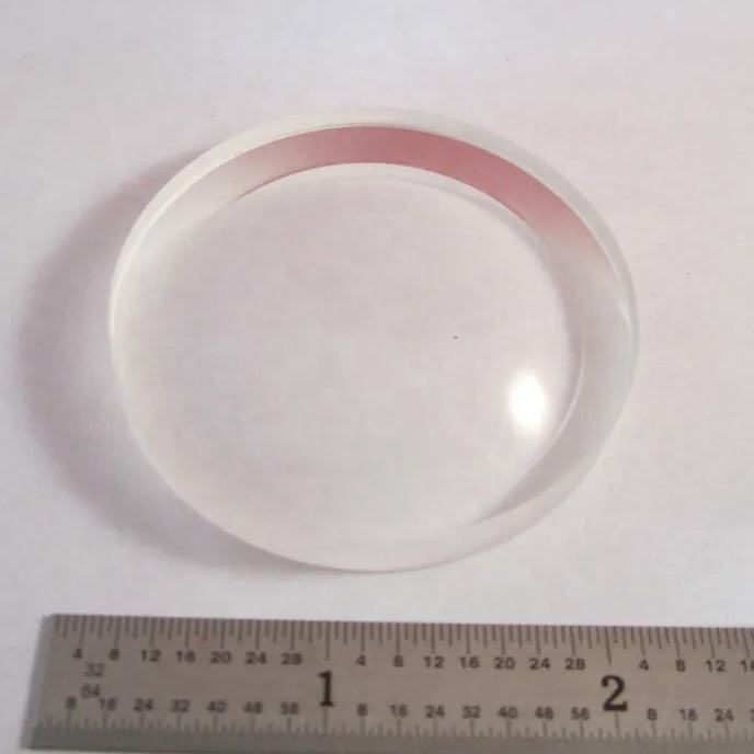 100 mm CaF2 Round Optical Window, AR Coated — image 1