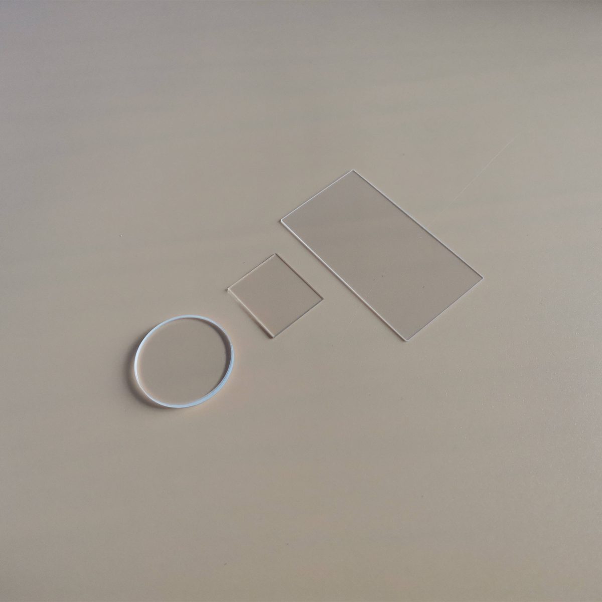5x0.5 mm CaF2 Round Optical Window, AR Coated — image 1
