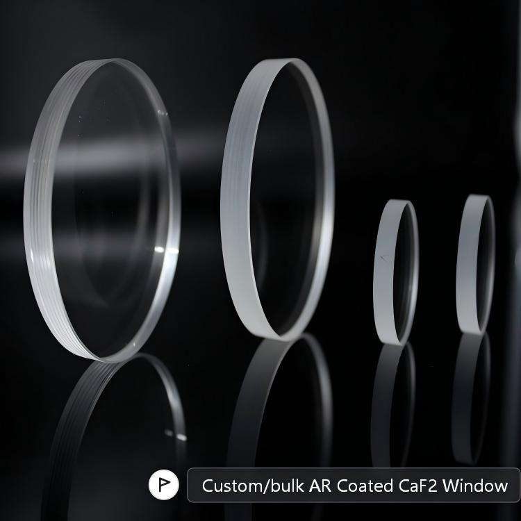 5 mm CaF2 Round Optical Window, AR Coated — image 1