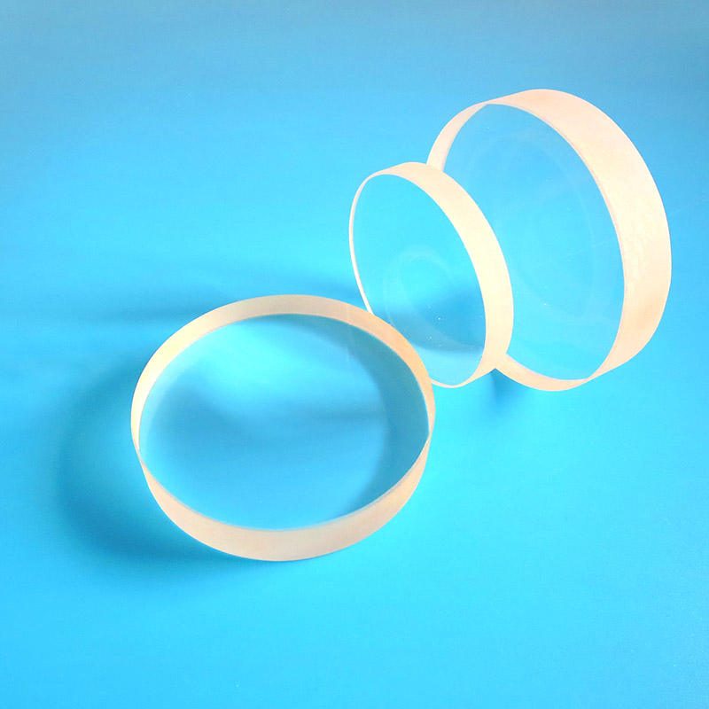 Custom Size CaF2 Round Optical Window, HR Coated — image 1