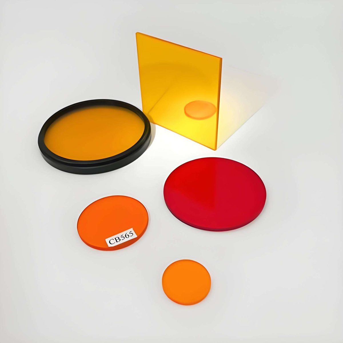 12 mm Colored Glass Mounted Optical Filter, AR Coated
