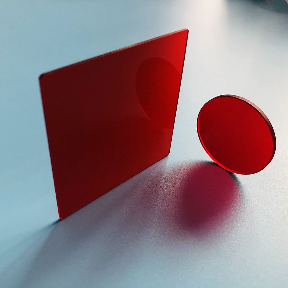 1 mm Colored Glass Optical Filter, AR Coated