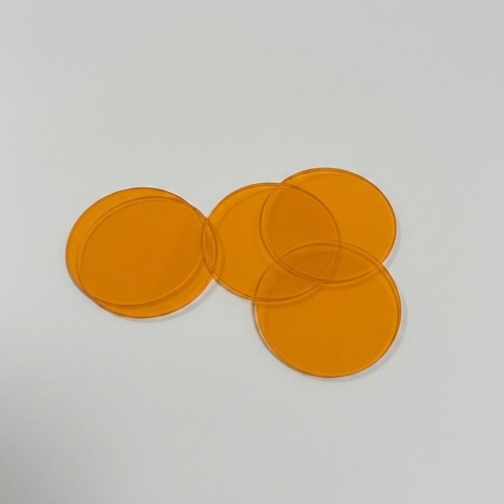 250 mm Colored Glass Optical Filter, AR Coated