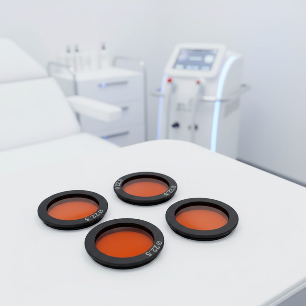 250 mm Colored Glass Optical Filter, AR Coated