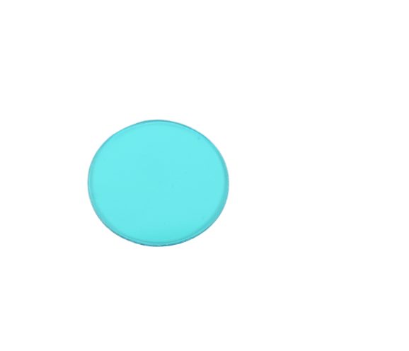 25 mm Colored Glass Optical Filter, AR Coated