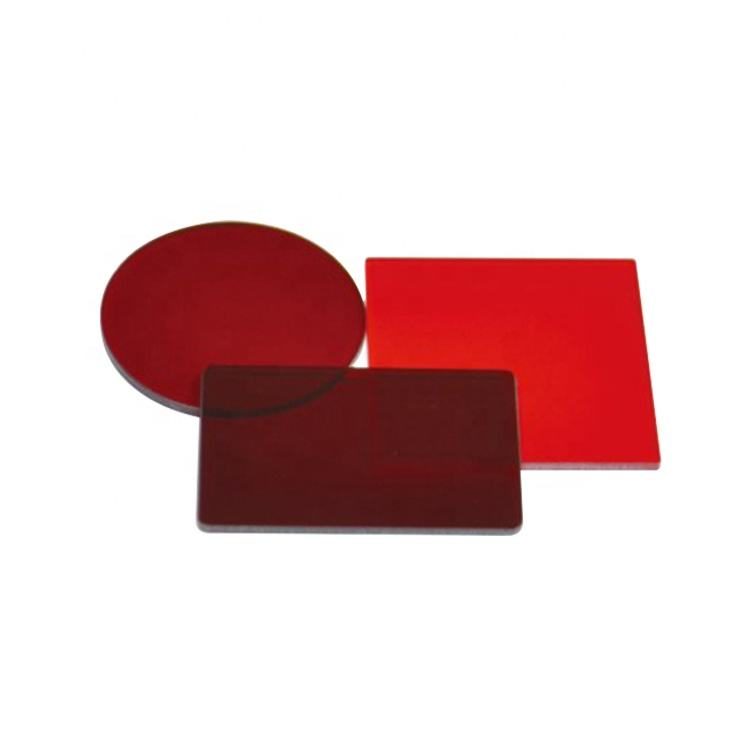 Custom Size Colored Glass Optical Filter, AR Coated