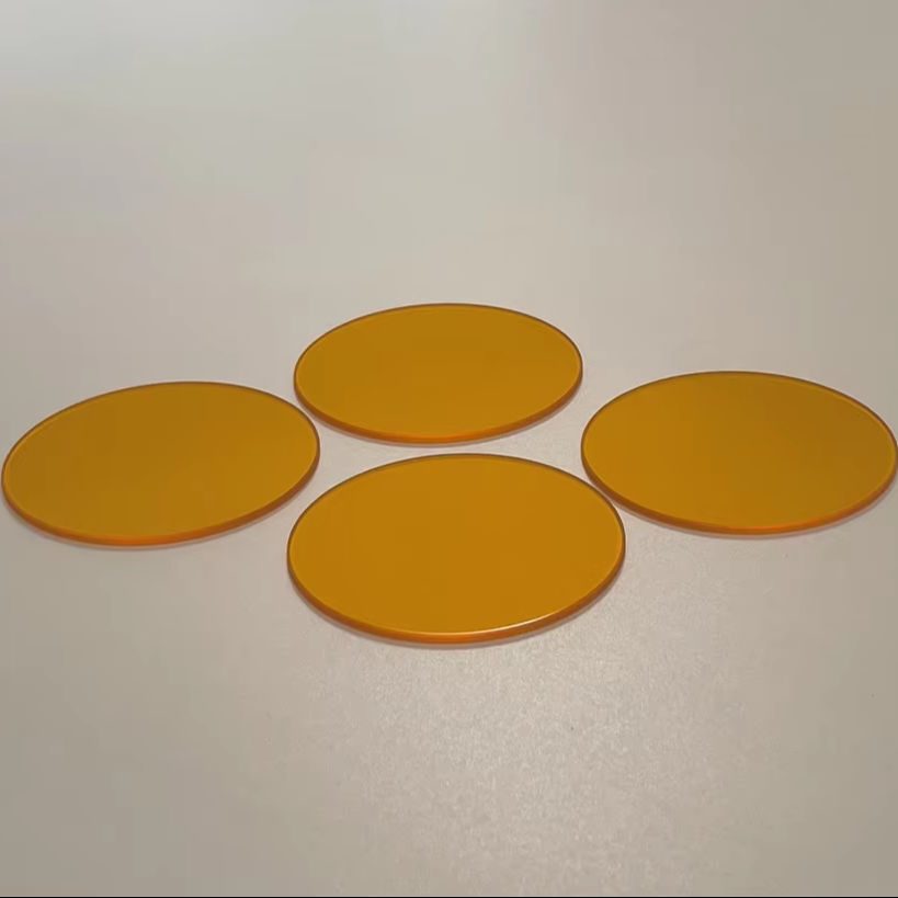 250 mm Colored Glass Plate Optical Filter, AR Coated
