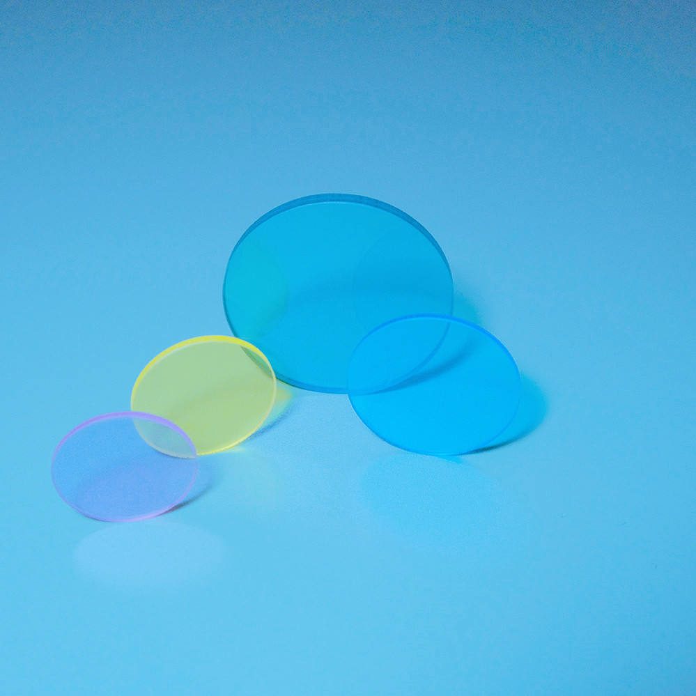 5x0.5 mm Colored Glass Round Optical Filter