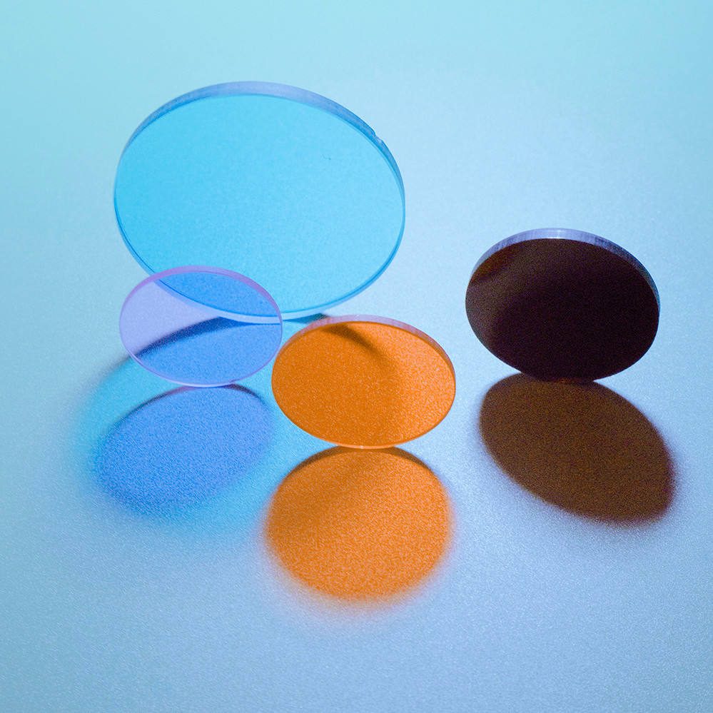 5x0.5 mm Colored Glass Round Optical Filter