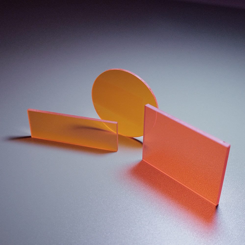 5x0.5 mm Colored Glass Round Optical Filter