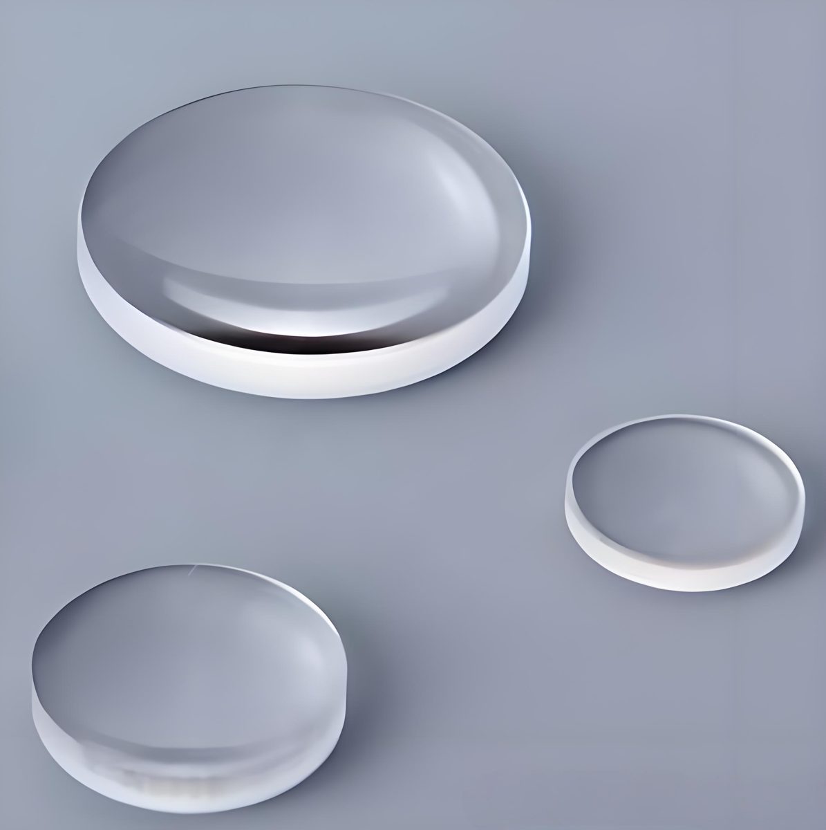 1.5 mm Fused Silica Biconvex Lens, AR Coated — image 1
