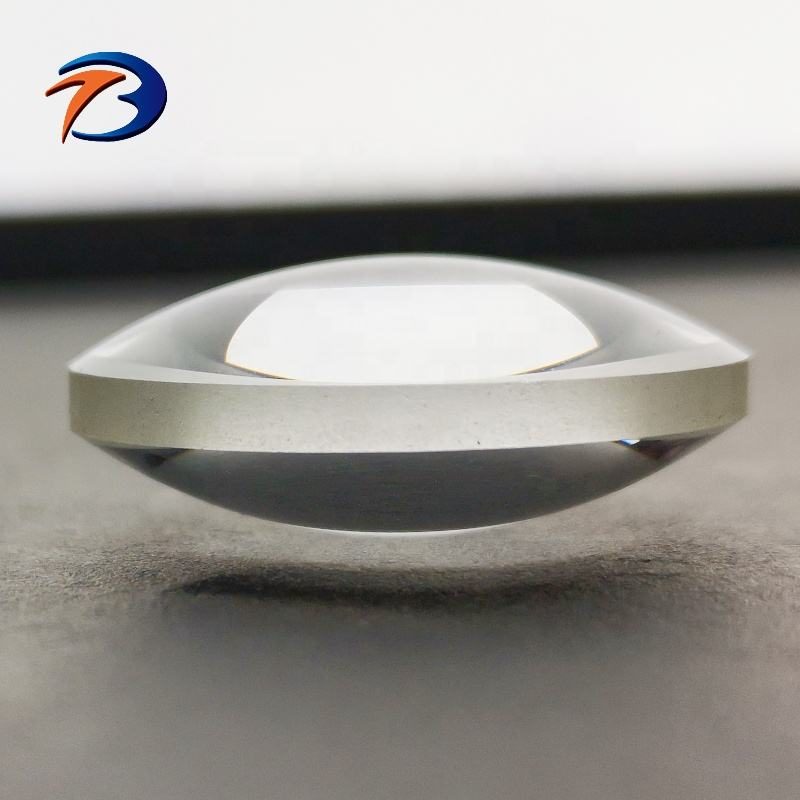 Custom Size Fused Silica Biconvex Lens, AR Coated — image 1