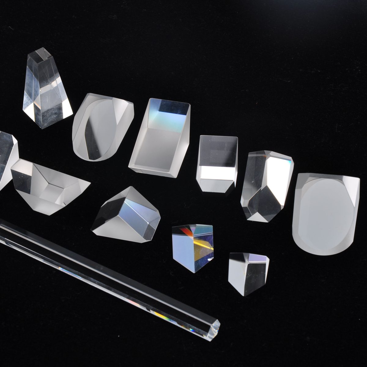Custom Size Fused Silica Custom Optical Prism, AR Coated — image 1
