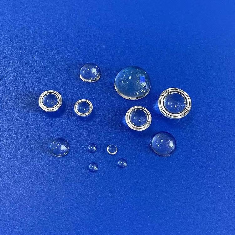 1 mm Fused Silica Hemisphere Lens, AR Coated — image 1
