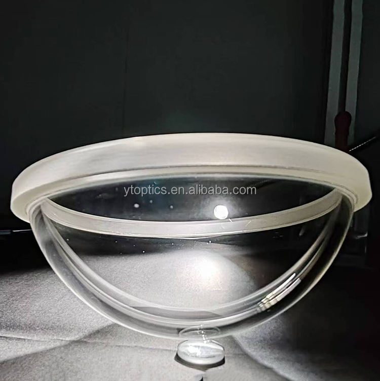 400 mm Fused Silica Hemisphere Lens, AR Coated — image 1