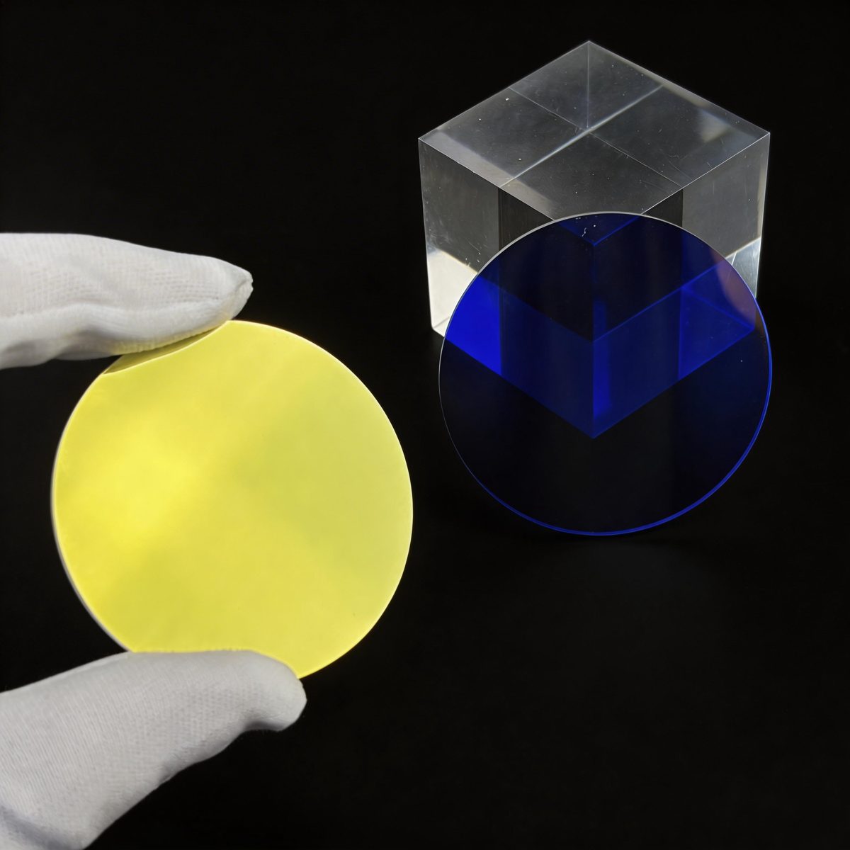 Custom Size Fused Silica Optical Filter, AR Coated — image 1