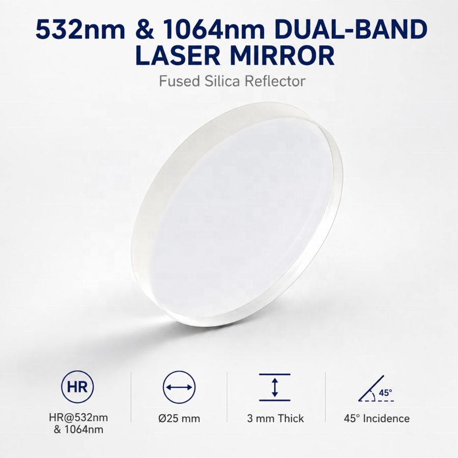 25x3 mm Fused Silica Optical Mirror — image 1
