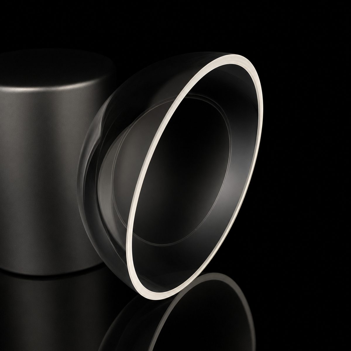 76 mm Fused Silica Optical Window, AR Coated — image 1