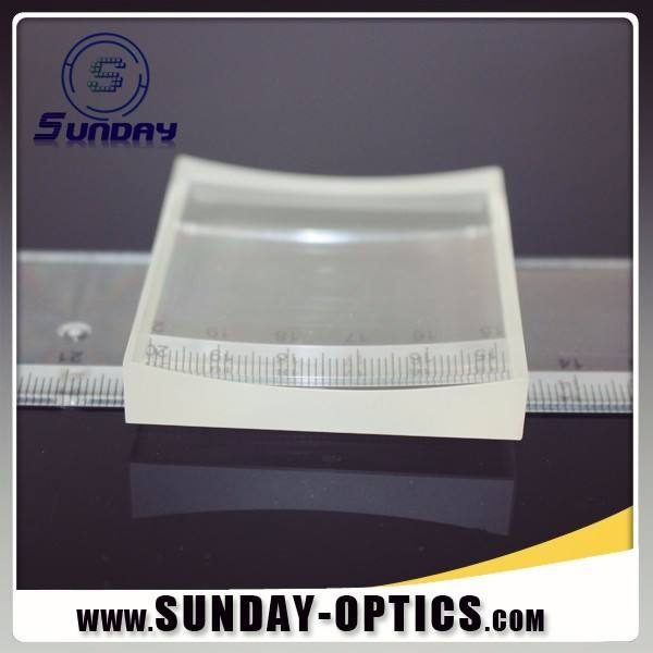 Custom Size Fused Silica Plano-concave Lens, AR Coated — image 1