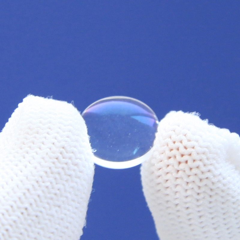 0.1 mm Fused Silica Plano-convex Lens, AR Coated