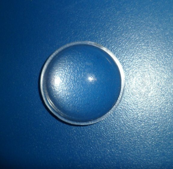 100 mm Fused Silica Plano-convex Lens, AR Coated — image 1