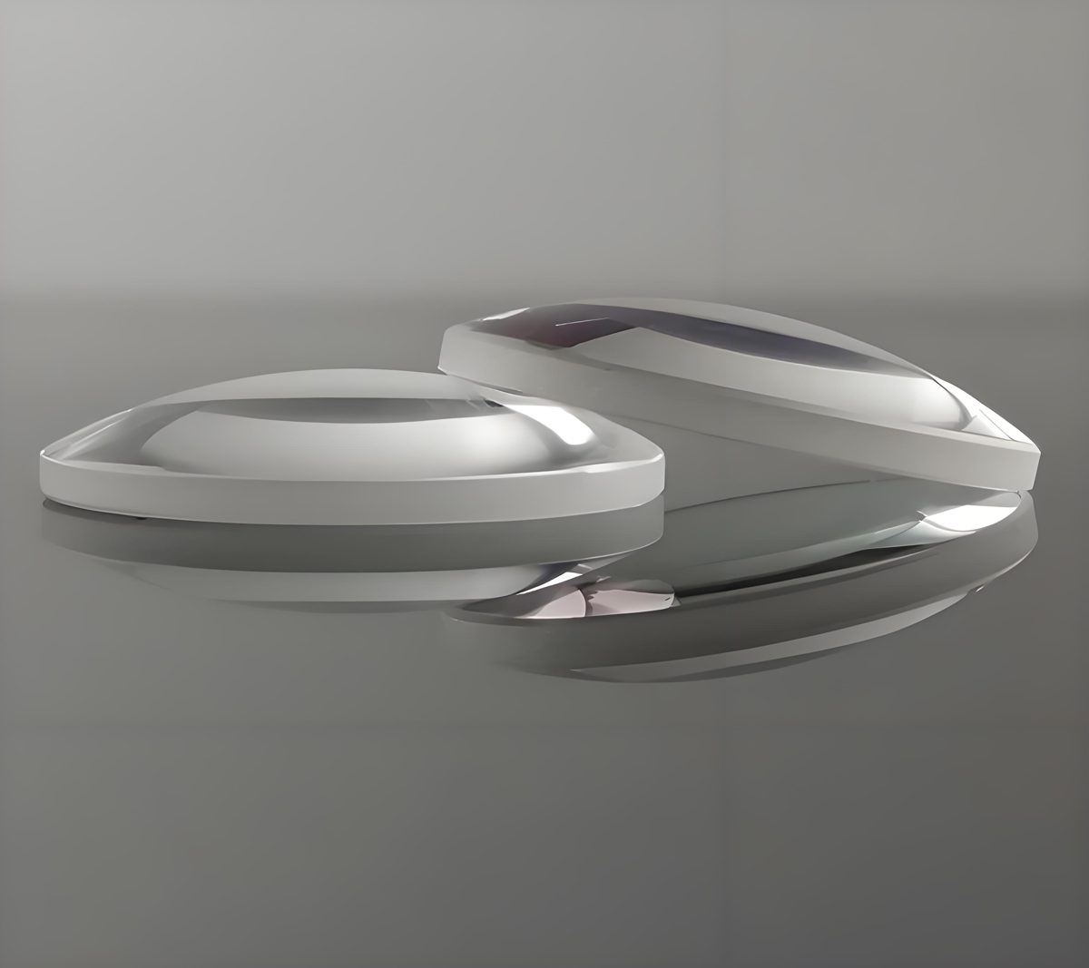 100 mm Fused Silica Plano-convex Lens, AR Coated — image 1