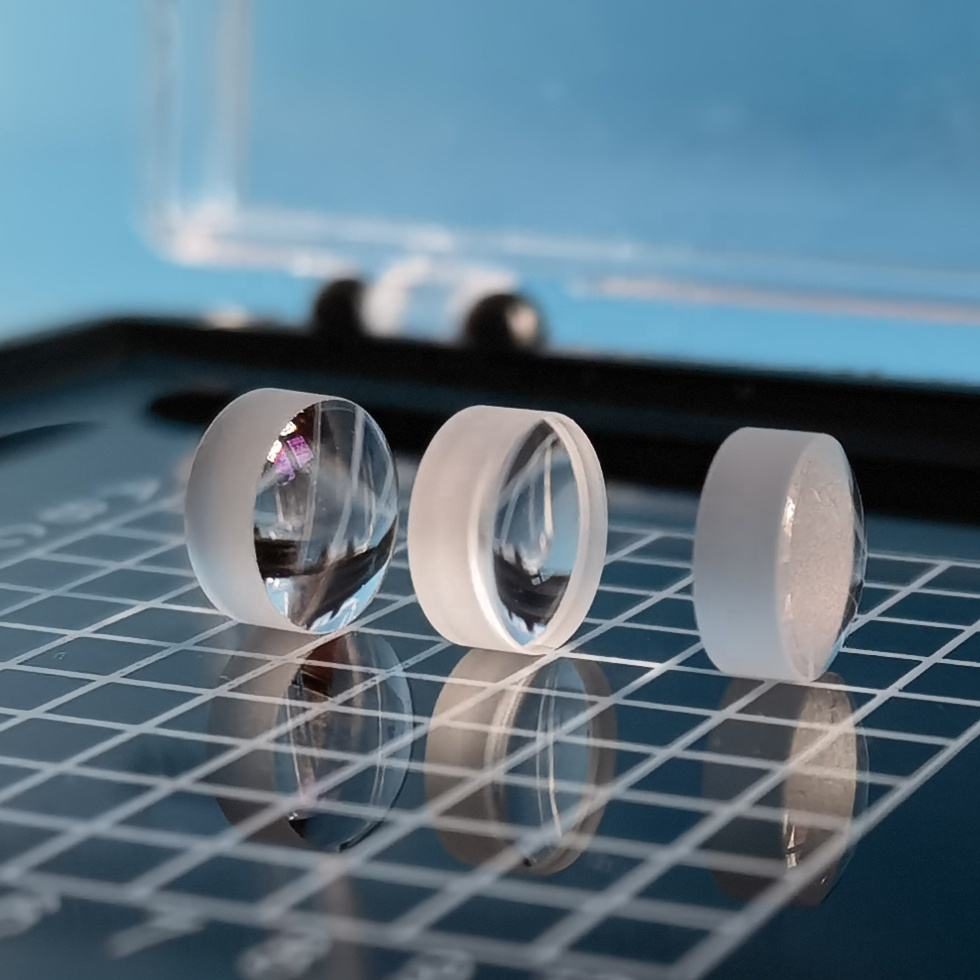 1 mm Fused Silica Plano-convex Lens, AR Coated — image 1