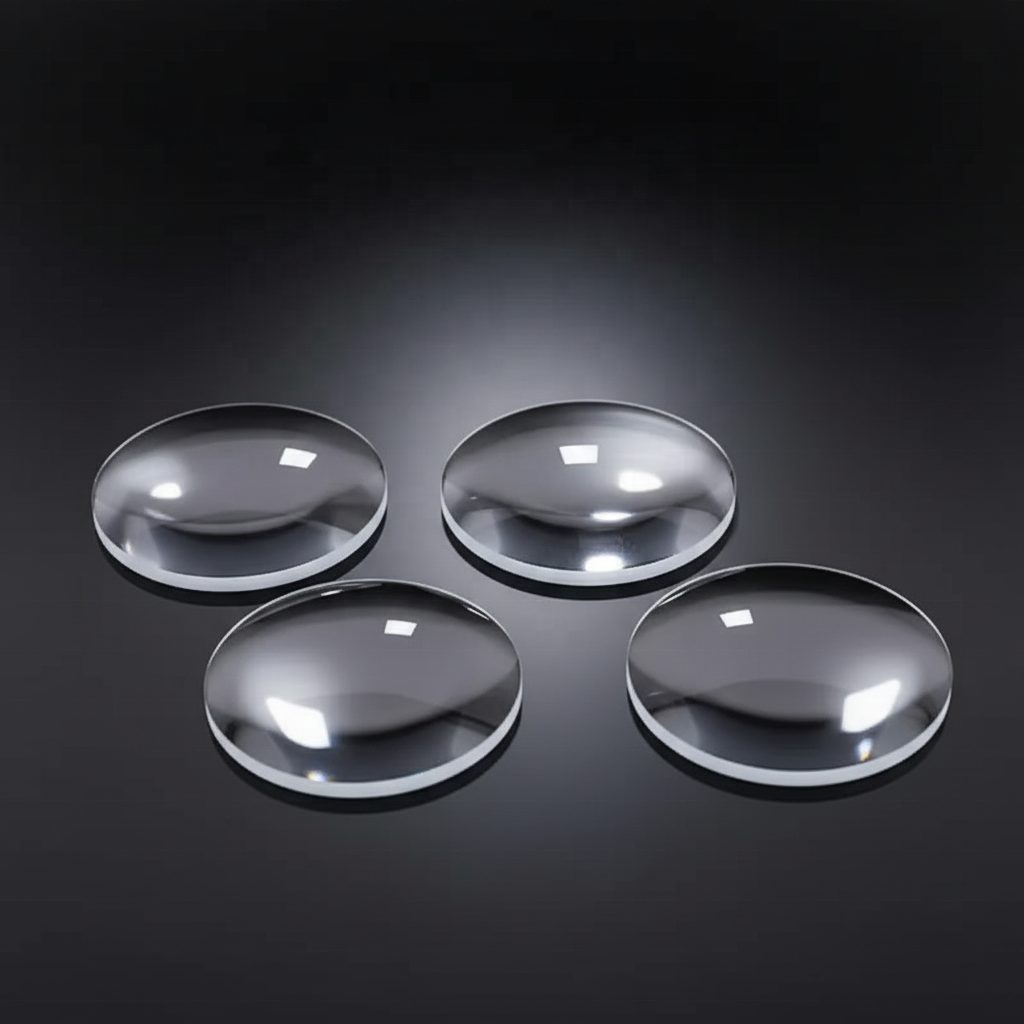 1 mm Fused Silica Plano-convex Lens, AR Coated — image 1