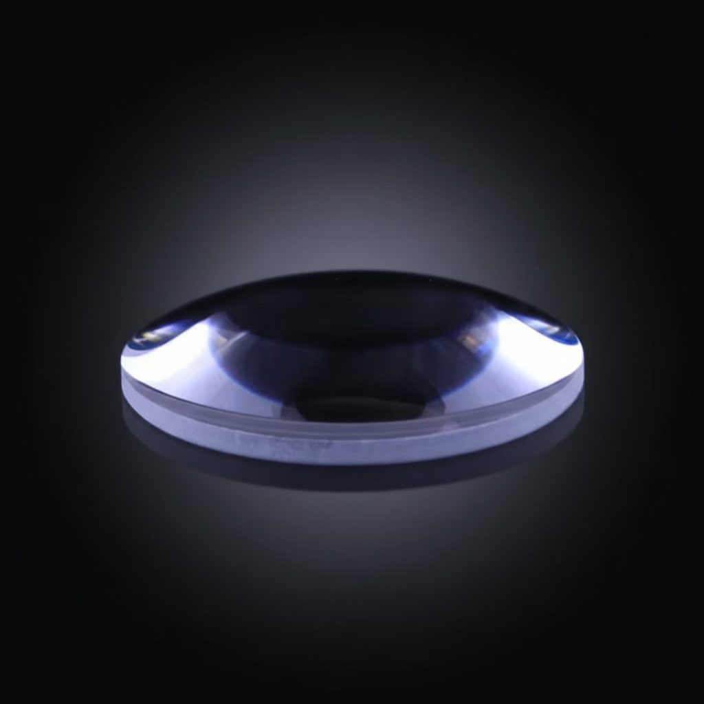 22.2x57 mm Fused Silica Plano-convex Lens, AR Coated — image 1