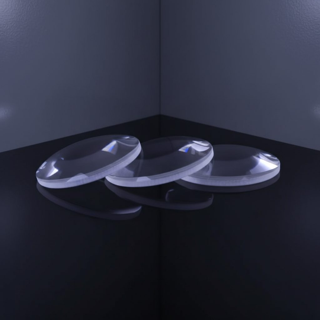 25.4x50 mm Fused Silica Plano-convex Lens, AR Coated — image 1