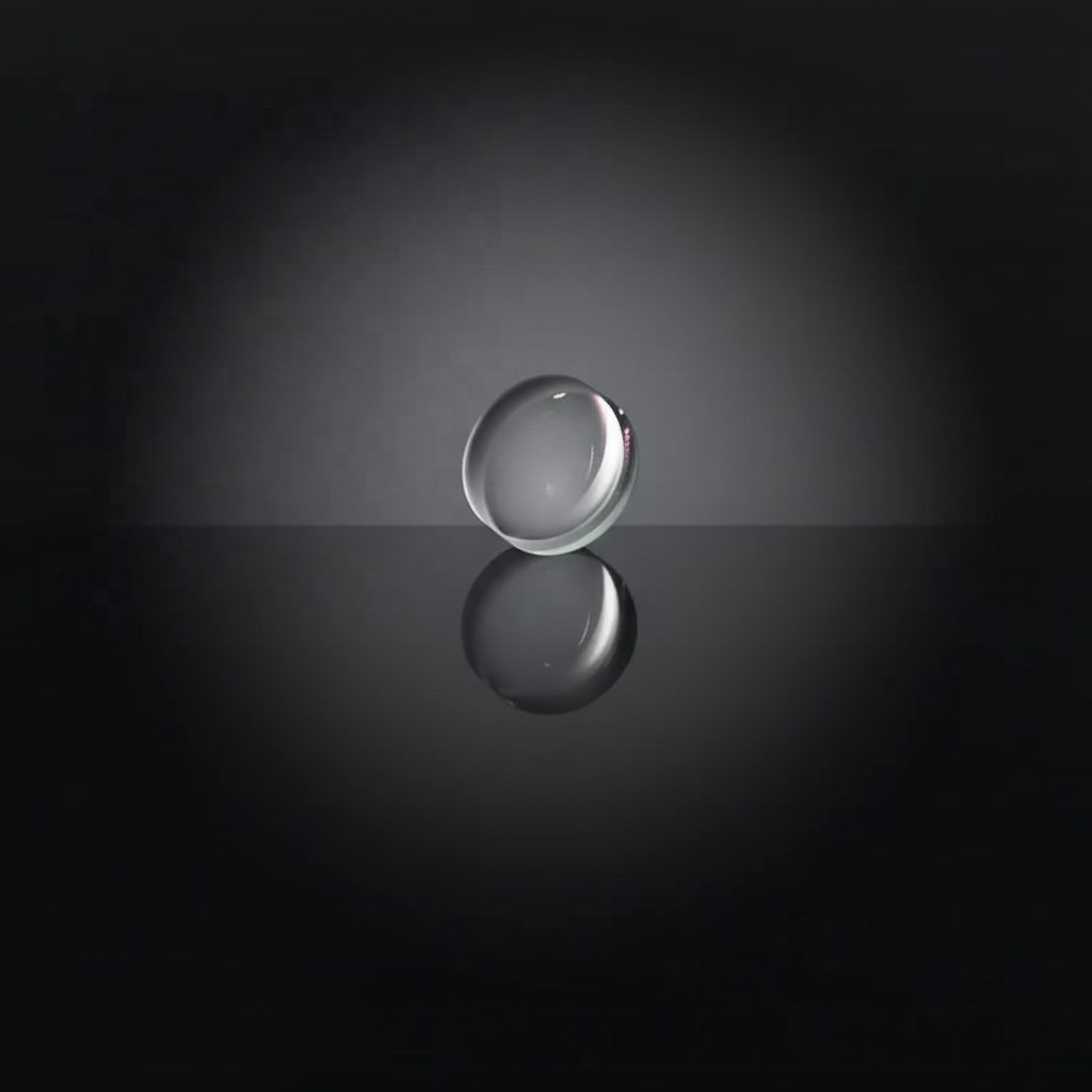 5x10 mm Fused Silica Plano-convex Lens, AR Coated — image 1