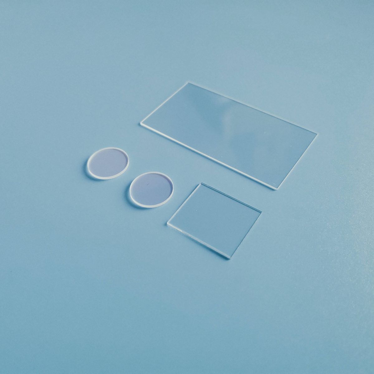 0.5 mm Fused Silica Round Optical Window, AR Coated — image 1