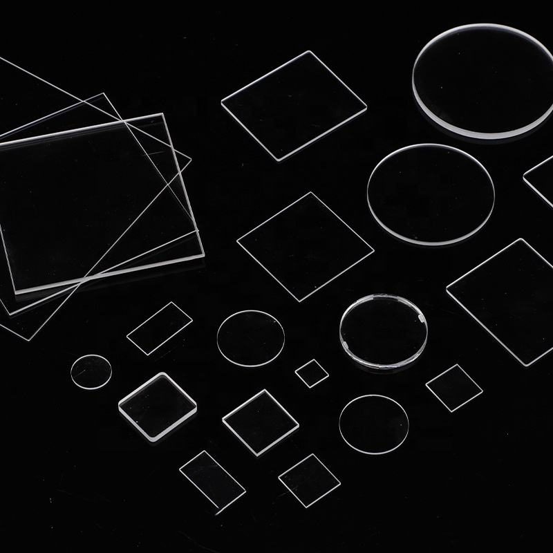 1x1 mm Fused Silica Round Optical Window, AR Coated — image 1