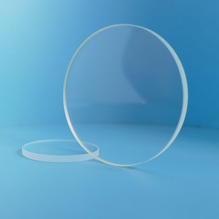1 mm Fused Silica Round Optical Window, AR Coated — image 1