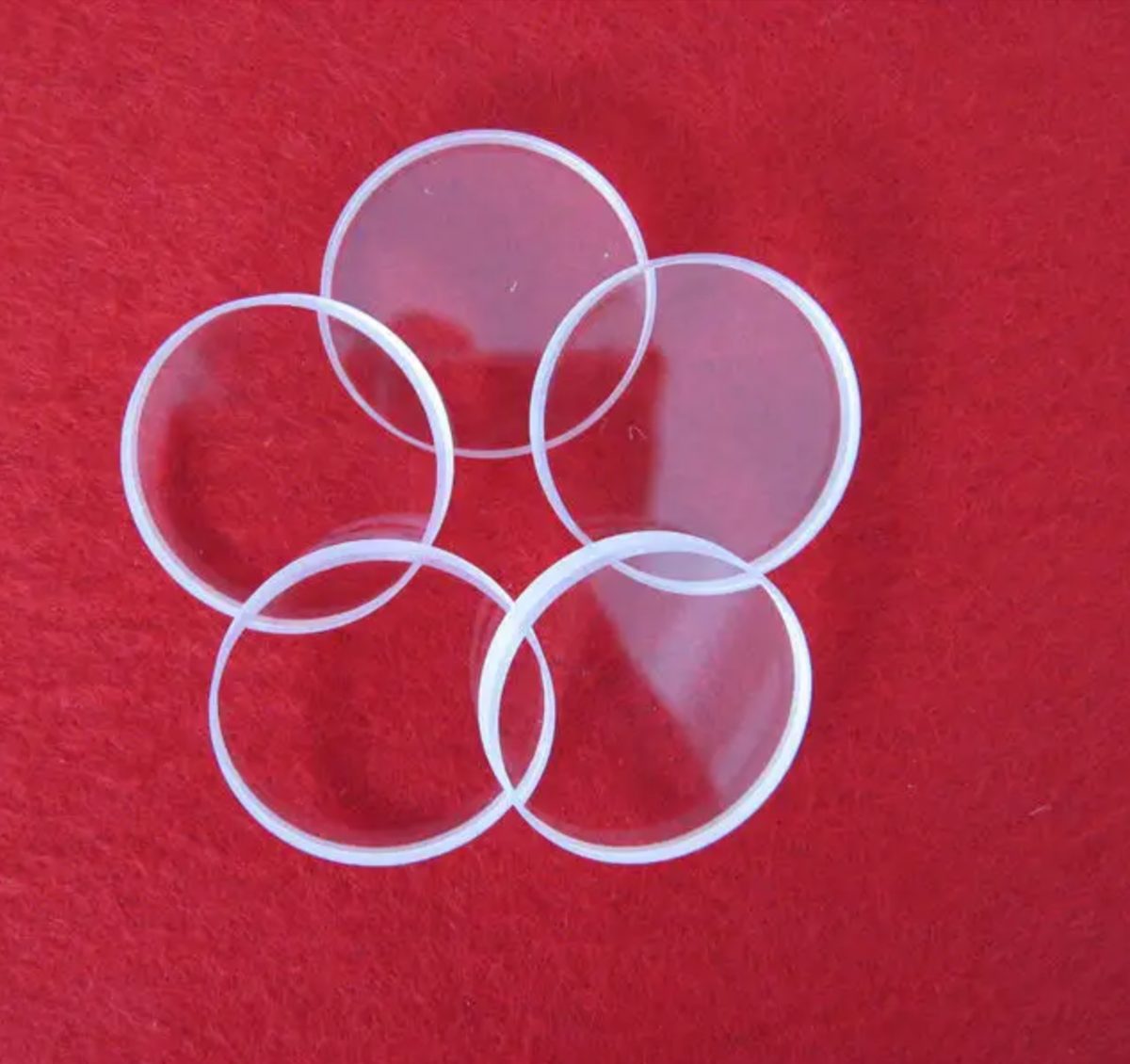 3x0.1 mm Fused Silica Round Optical Window — image 1