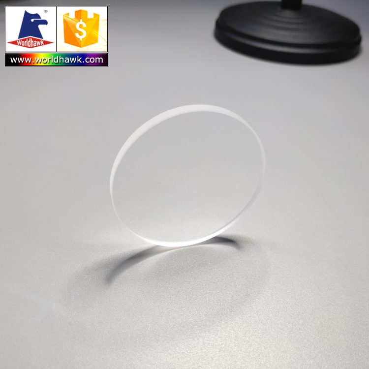 3x0.5 mm Fused Silica Round Optical Window, AR Coated — image 1