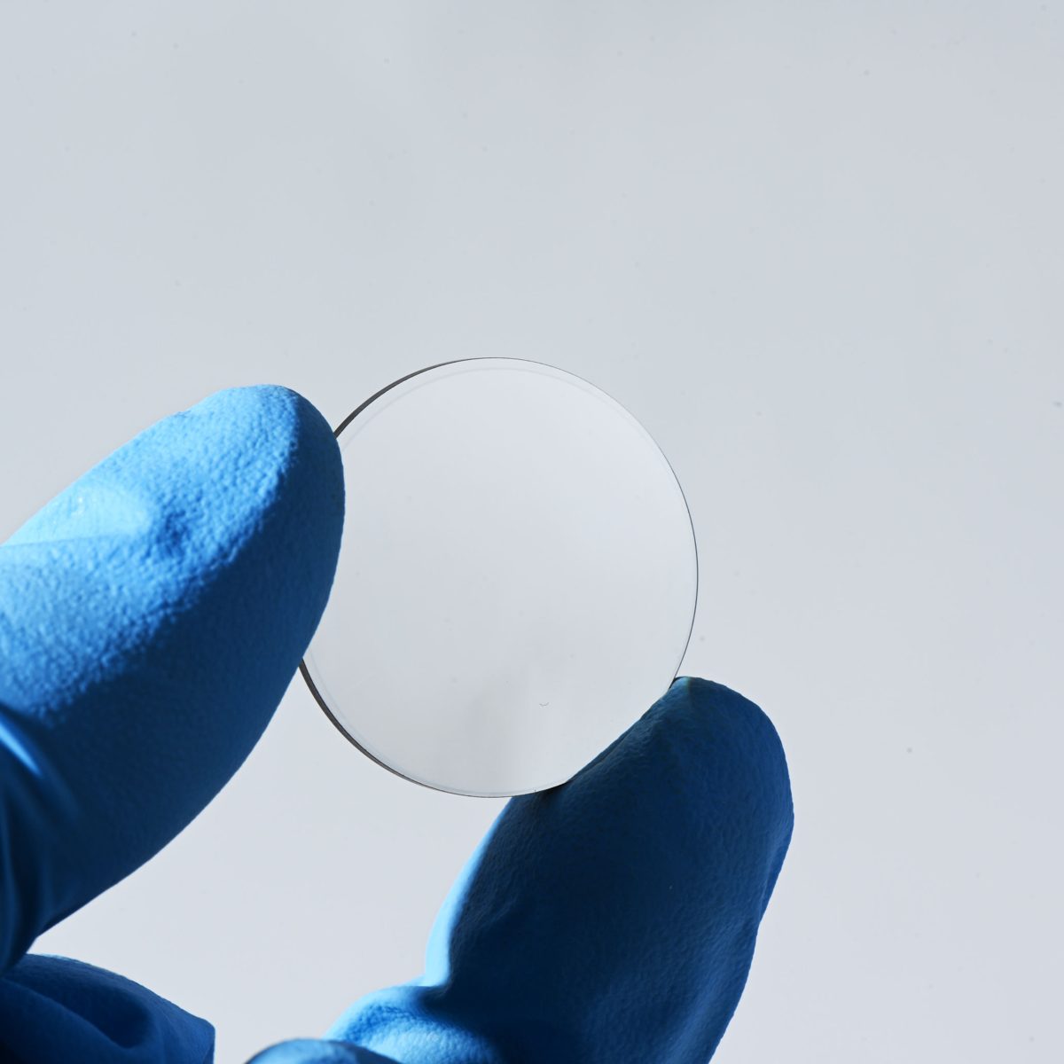 5x1 mm Fused Silica Round Optical Window, AR Coated — image 1