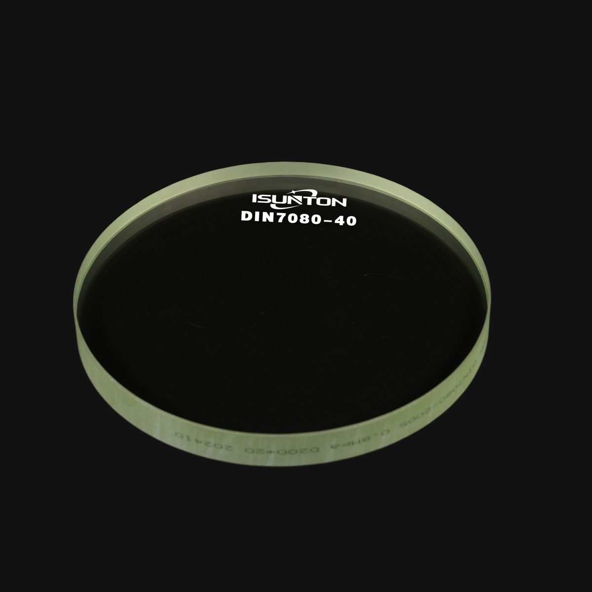 63x12 mm Fused Silica Round Optical Window — image 1